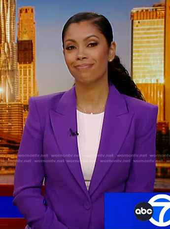 Shirleen’s purple blazer on Good Morning America