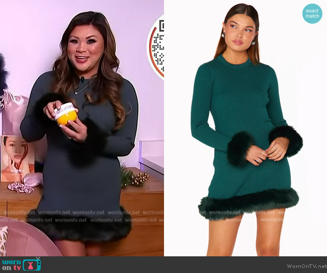 Show Me Your Mumu Fran Mini Dress worn by Jenn Chan on Access Hollywood