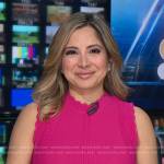 Silvana Henao’s pink scalloped knit dress on NBC News Daily