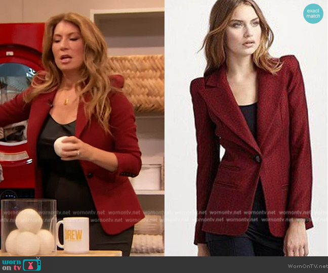 Smythe Box Blazer worn by Genevieve Gorder on The Drew Barrymore Show