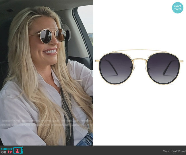 Madison’s round sunglasses on Southern Charm