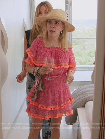 Ramona's pink  printed off shoulder top on The Real Housewives Ultimate Girls Trip