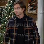 Spencer’s plaid shirt jacket on General Hospital