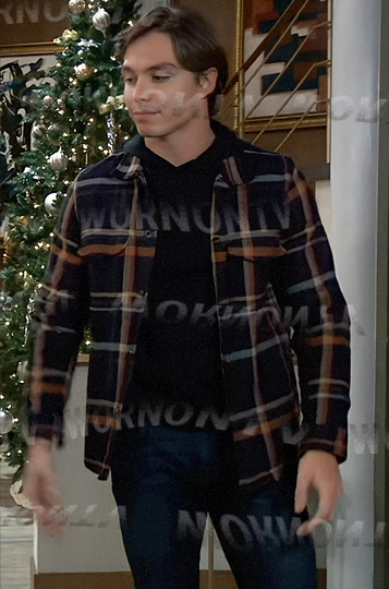 Spencer’s plaid shirt jacket on General Hospital