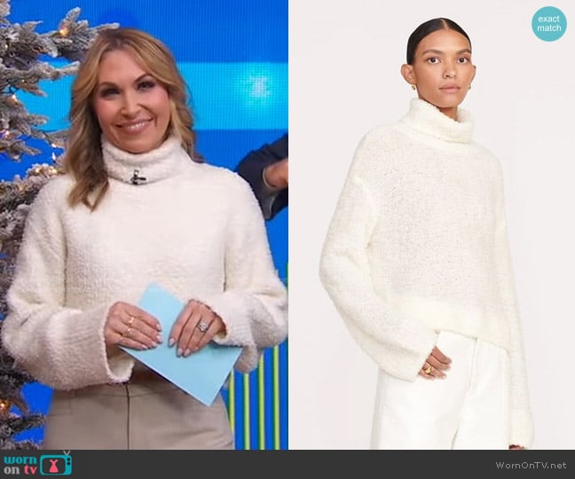 Staud Ezio Sweater worn by Lori Bergamotto on Good Morning America