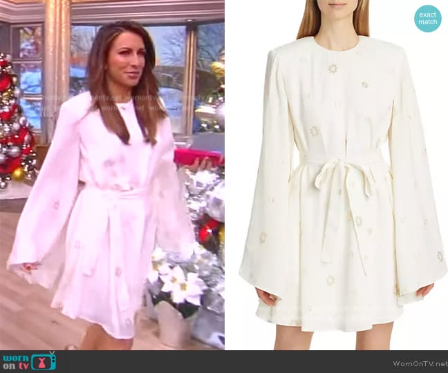 WornOnTV: Alyssa’s white embellished mini dress on The View | Alyssa ...