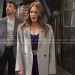 Stephanie’s grey coat on Days of our Lives