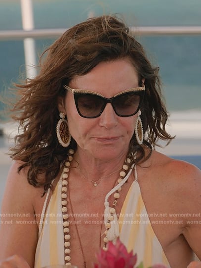 Luann's crystal trim sunglasses on The Real Housewives Ultimate Girls Trip