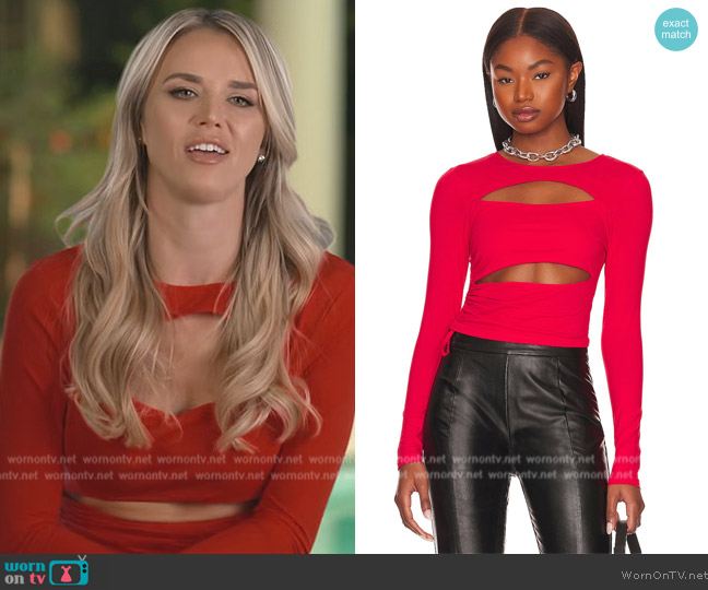 Superdown Kathleen Cut Out Top worn by Madison LeCroy on Southern Charm