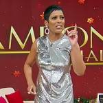 Tamron’s silver metallic mini dress on Tamron Hall Show