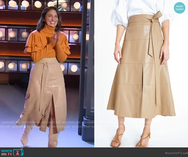 Tanya Taylor Hudson Skirt worn by Sara Bareilles on The Kelly Clarkson Show