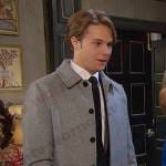 Tate’s grey plaid coat on Days of our Lives