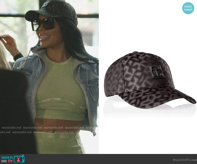 Telfar Jacquard Logo Hat worn by Mia Thornton on The Real Housewives of Potomac