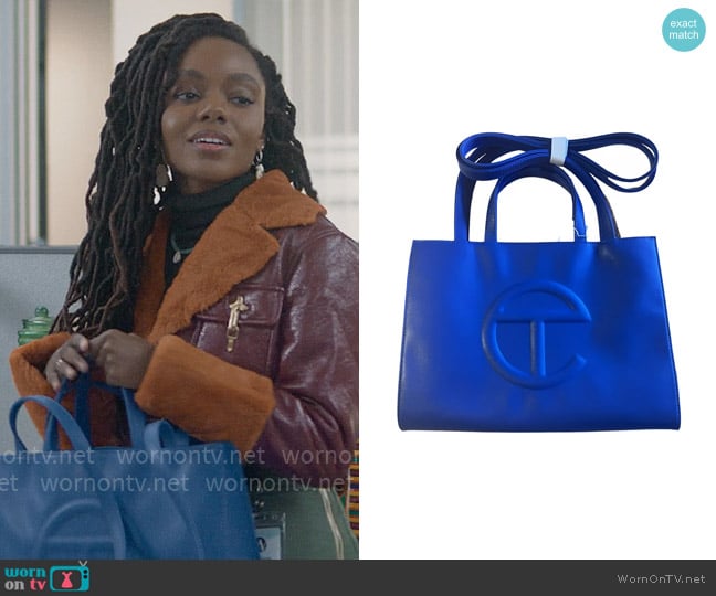 Telfar Medium Shopper worn by Hazel-May McCall (Ashleigh Murray) on The Other Black Girl