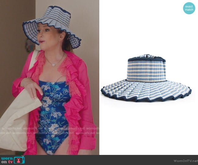 Lorna Murray Praiano Island Capri Hat worn by Kathy Hilton on Paris in Love