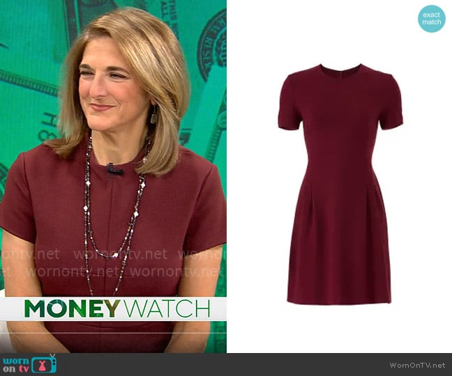 Theory Modern Seamed Dress worn by Jill Schlesinger on CBS Mornings