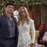 Theresa’s white tie waist jumpsuit on Days of our Lives