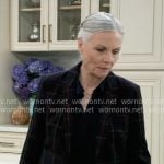 Tracy’s checked suit on General Hospital