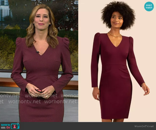 Trina Turk Encouraging Dress worn by Stephanie Abrams on CBS Mornings