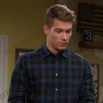 Tripp’s green and blue plaid shirt on Days of our Lives