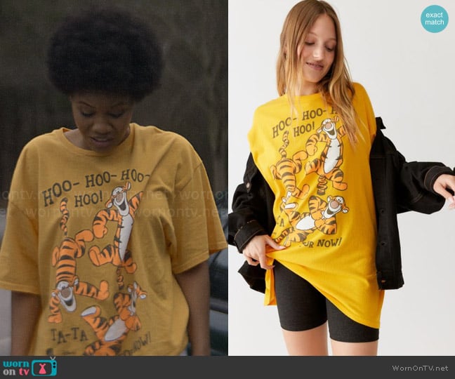 Urban Outfitters Tigger T-shirt Dress worn by Nella Rogers (Sinclair Daniel) on The Other Black Girl