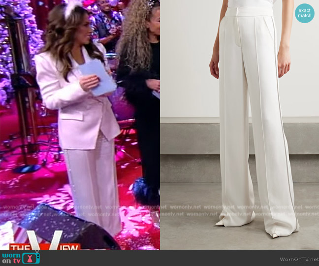 Veronica Beard Millicent Wide Leg Pants worn by Alyssa Farah Griffin on The View