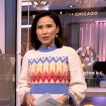 Vicky’s fair isle sweater dress on NBC News Daily