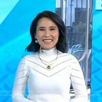 Vicky’s white turtleneck sweater on Today