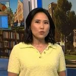 Vicky’s yellow polo sweater on NBC News Daily