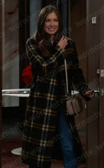 Willow’s plaid coat on General Hospital