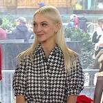 Zanna Roberts Rassi’s houndstooth cropped jacket on Today