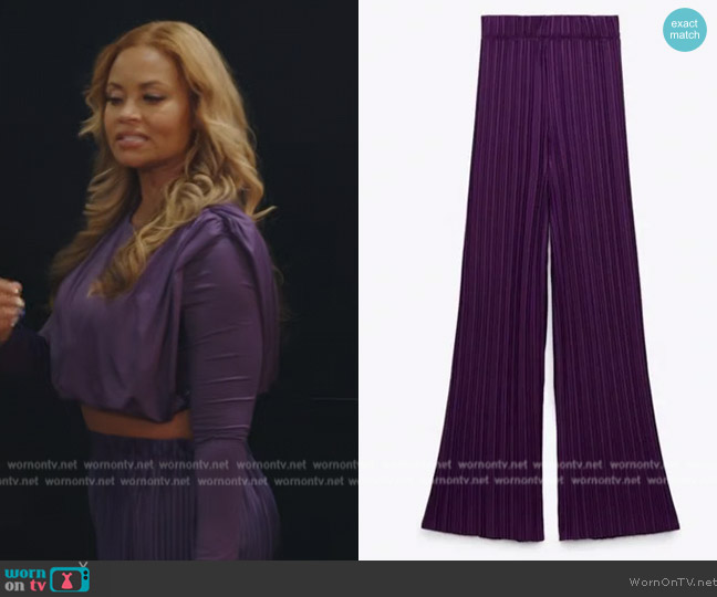 Zara Pleated Pants worn by Gizelle Bryant on The Real Housewives of Potomac