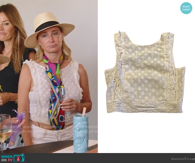 WornOnTV: Sonja's white lace top on The Real Housewives Ultimate