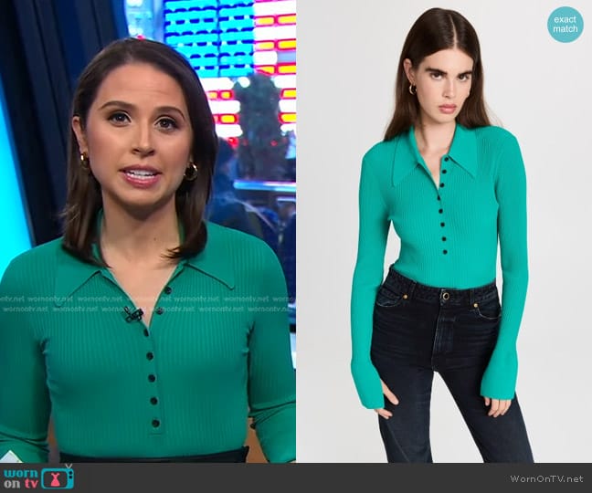 A.L.C. Eleanor Sweater worn by Elizabeth Schulze on Good Morning America