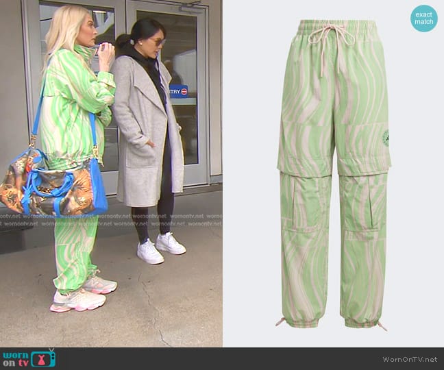 Adidas by Stella McCartney Truecasuals Printed Track Pants worn by Erika Jayne on The Real Housewives of Beverly Hills