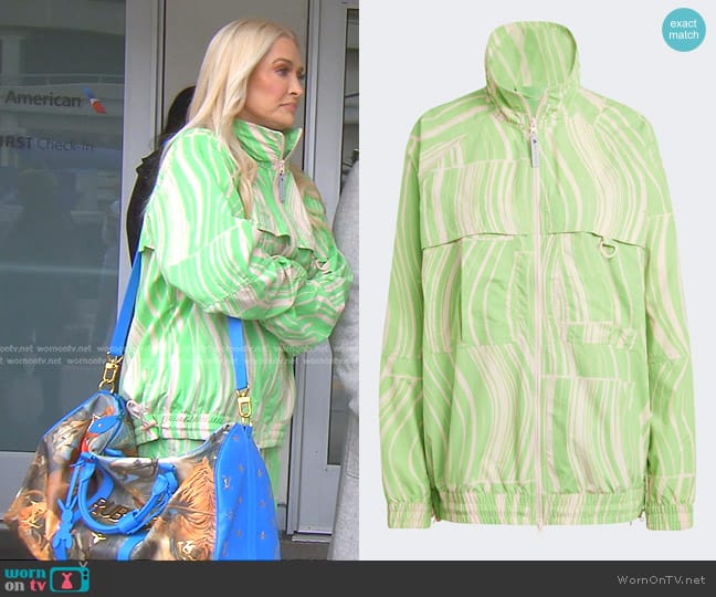 WornOnTV: Erika’s green marble print jacket and pants on The Real ...