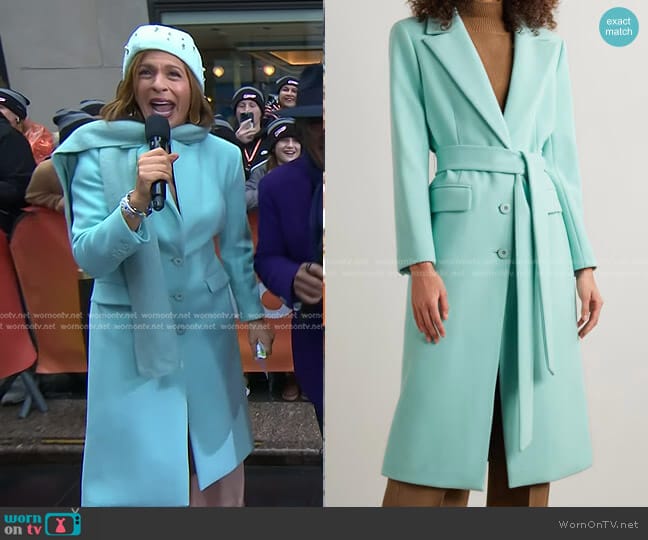 Alice + Olivia Joelle Coat worn by Hoda Kotb on Today