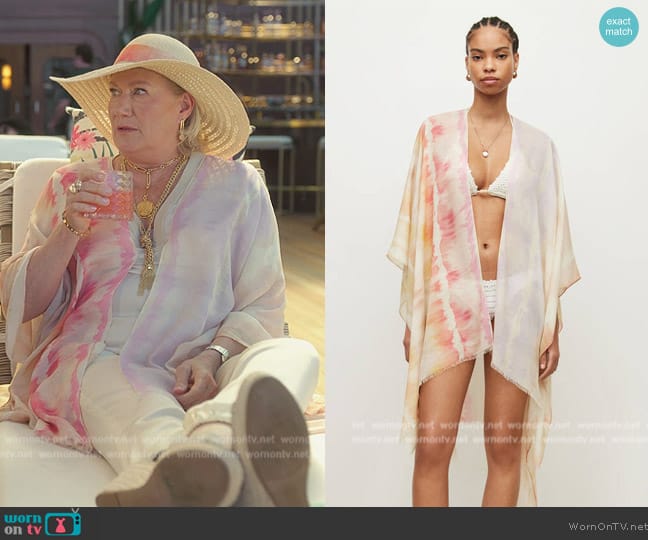 All Saints Marea Ruana Cover-Up worn by Jayne Atkinson (Jayne Atkinson) on Death and Other Details