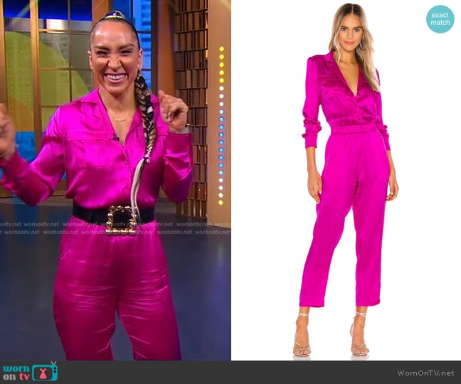 WornOnTV: Robin Arzon’s fuchsia satin jumpsuit on Good Morning America ...