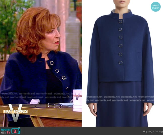 Lafayette 148 Band Collar Wool & Cashmere Jacket worn by Joy Behar on The View