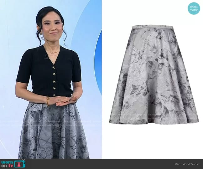 Ted Baker Caju Skirt worn by Vicky Nguyen on Today