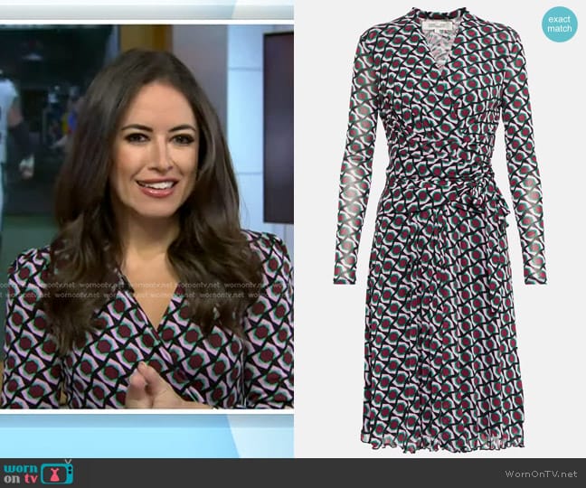 Diane von Furstenberg Brenda Midi Dress worn by Kaylee Hartung on Today