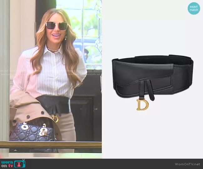 Dior Saddle Belt worn by Dorit Kemsley on The Real Housewives of Beverly Hills