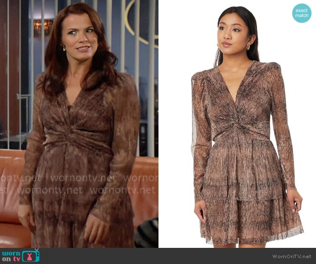 En Saison Catamaran Dress worn by Chelsea Lawson (Melissa Claire Egan) on The Young and the Restless