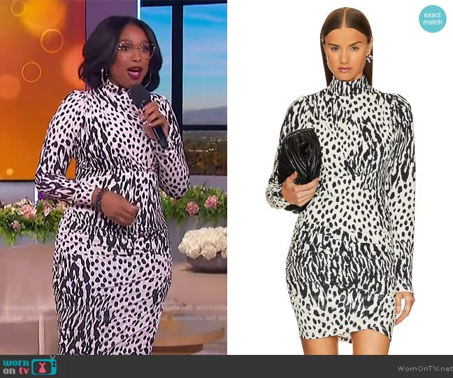 WornOnTV: Jennifer's leopard jacquard suit on The Jennifer Hudson