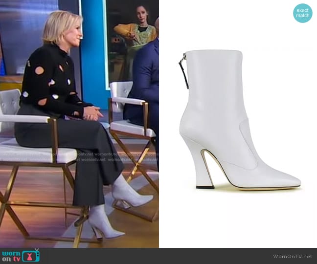 Fendi FFreedom Nubuck Leather Booties worn by Dr. Jennifer Ashton on Good Morning America