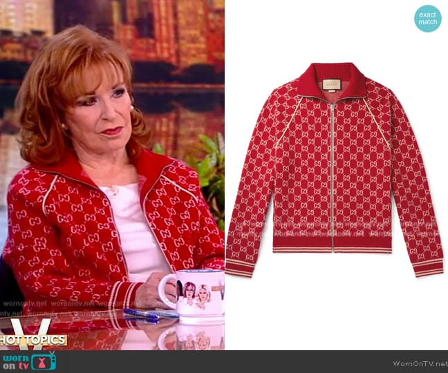 Gucci Logo Inlay Wool and Cashmere worn by Joy Behar on The View