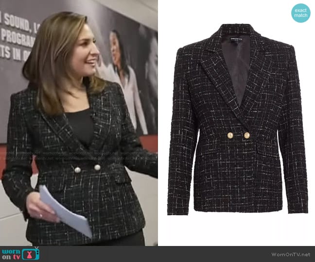 Generation Love Irene Tailored Tweed Blazer worn by Mary Bruce on Good Morning America