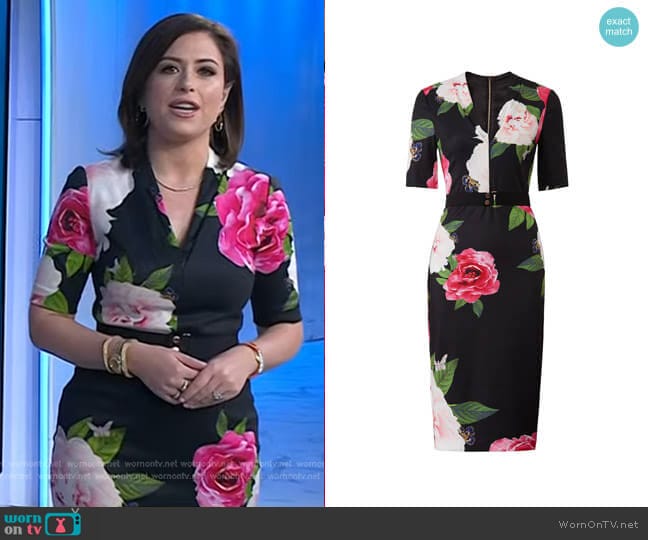 Ted Baker Gilanno Dress worn by Chloe Melas on Today