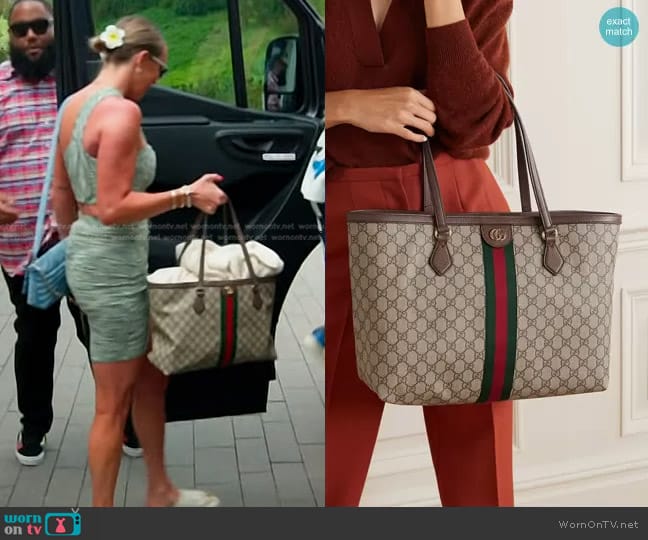 Gucci GG Supreme Ophidia Travel Bag worn by Whitney Rose on The Real Housewives of Salt Lake City